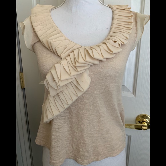 ANTHROPOLOGIE Deletta Top Sz XS - Picture 3 of 8